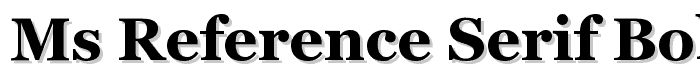MS Reference Serif Bold font